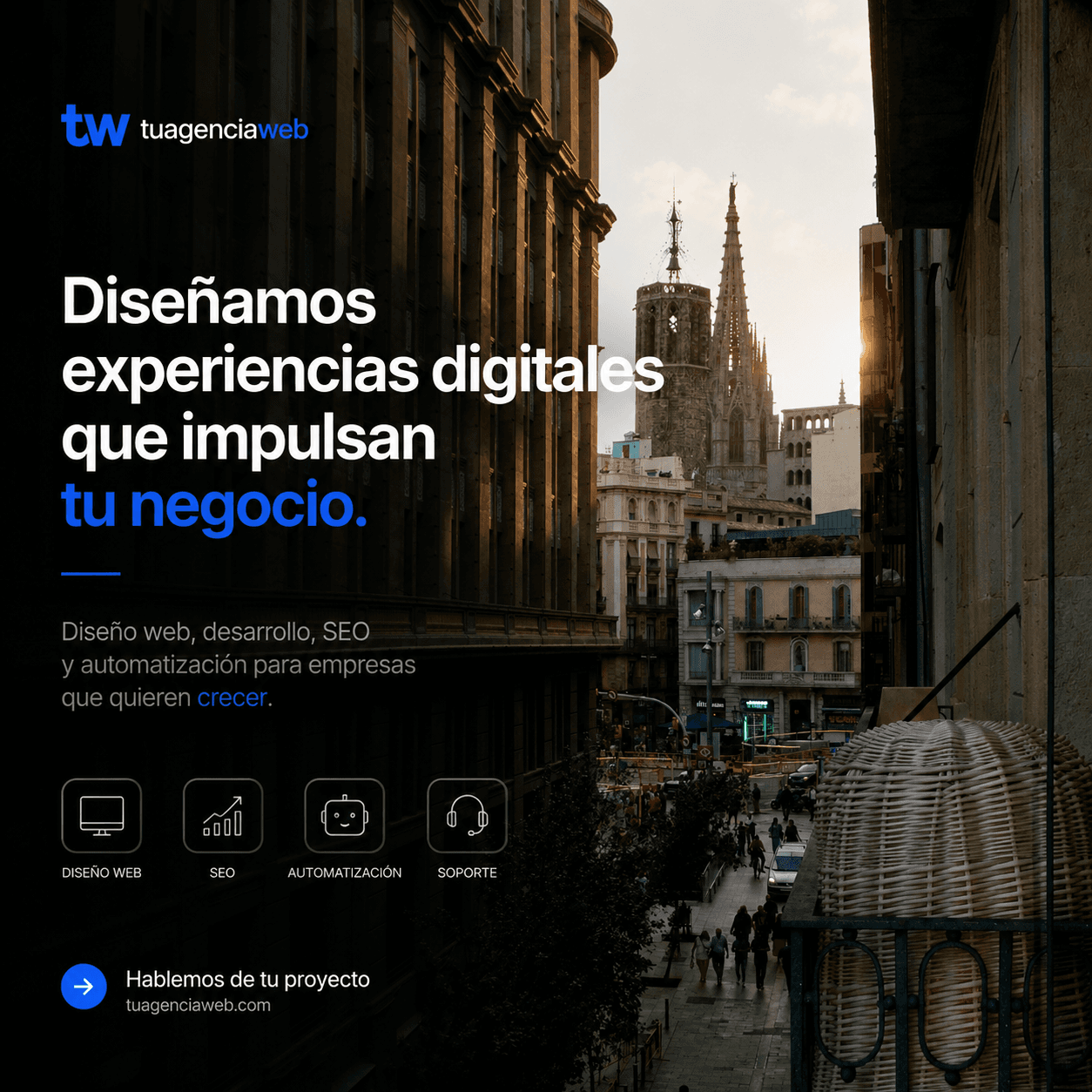 Diseño web a medida — que convierte visitas en clientes.